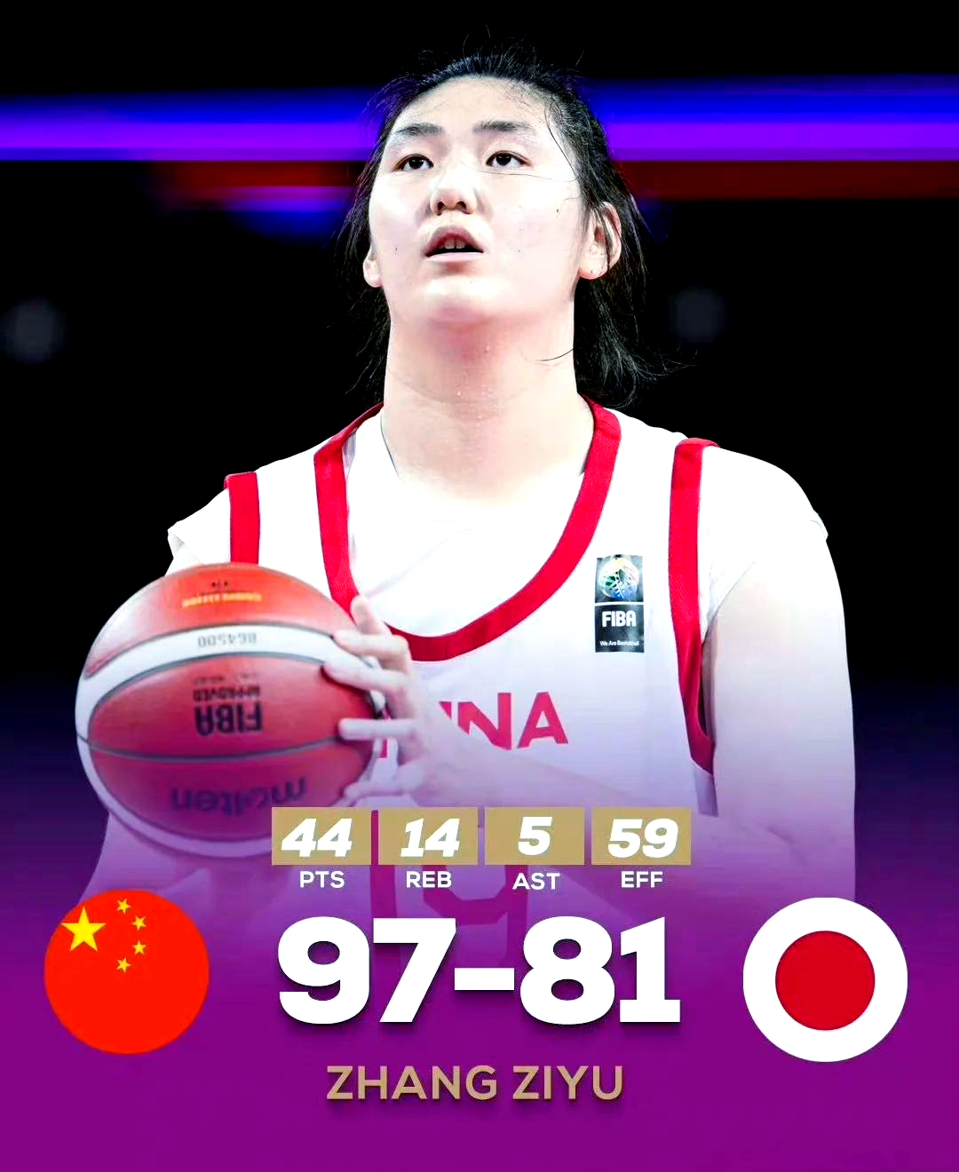 乐天堂-32分大胜！张子宇16+4中国女篮热身赛再胜日本的简单介绍